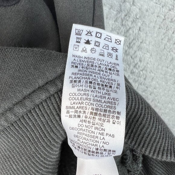 Roots Womens Crewneck Sweatshirt Plaid Raised Lettering Organic Cotton Sz Small - Picture 10 of 11